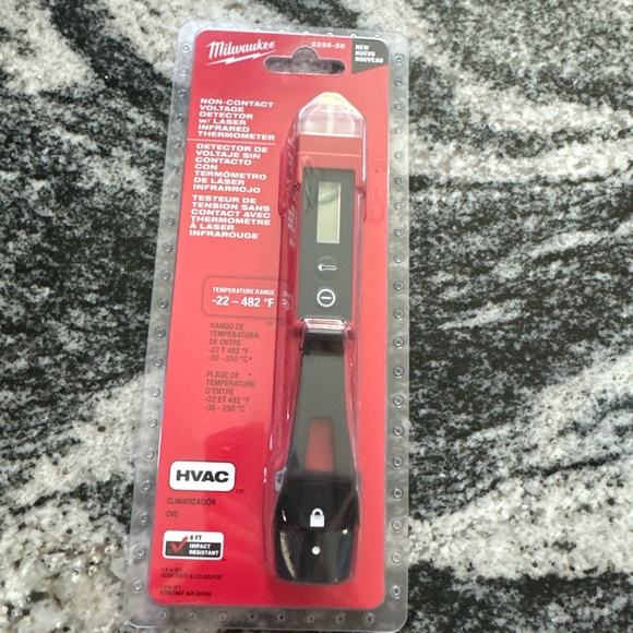 Milwaukee 2225-20 Non-Contact Voltage Detector w/ Laser Infrared Thermometer - Picture 2 of 6